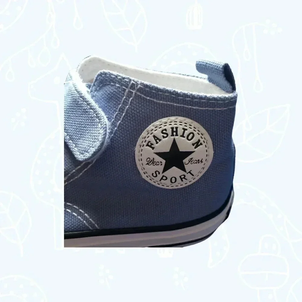 Classic sport unisex stars graphic high-top lace up front  sneakers size 10